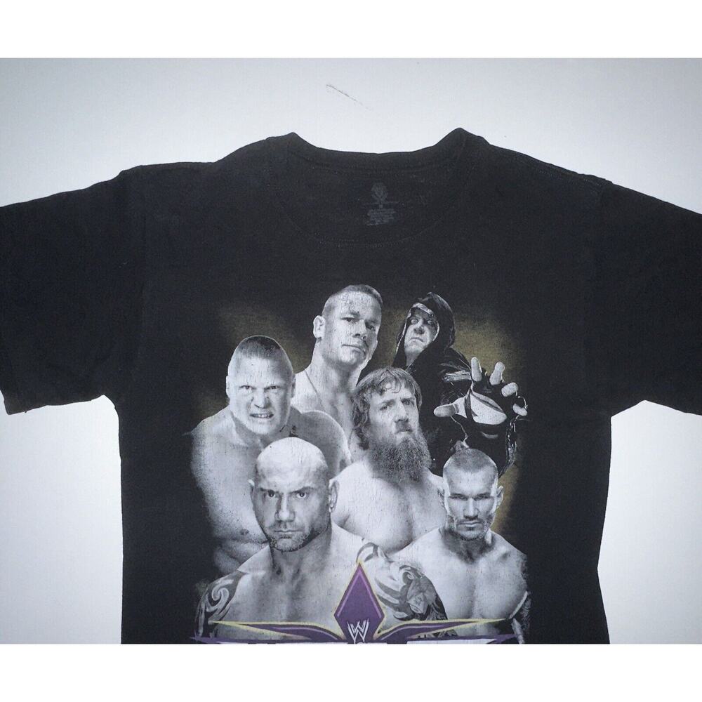 WWE WRESTLEMANIA 30 BLACK MENS MEDIUM CREWNECK T SHIRT UNDERTAKER BROCK LESNAR